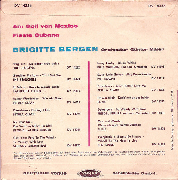 Britt Hagen : Am Golf Von Mexico / Fiesta Cubana (7", Single)