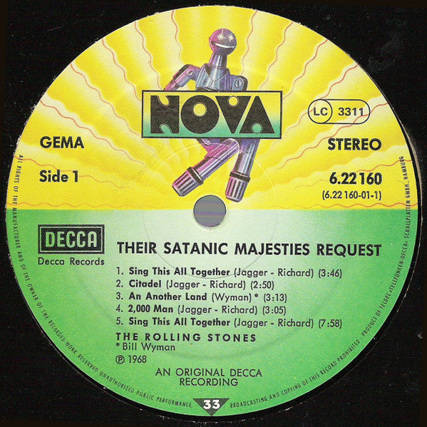 The Rolling Stones : Their Satanic Majesties Request (LP, Album, RE, RP)