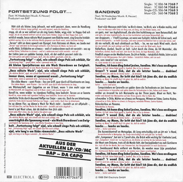 BAP!* : Fortsetzung Folgt ... (7", Single)