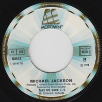 Michael Jackson : We're Almost There / Take Me Back (7", RE)