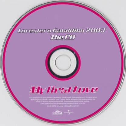 Various : Lovestern Galaktika 2003 - My First Love (CD, Comp, Copy Prot. + DVD, Comp)