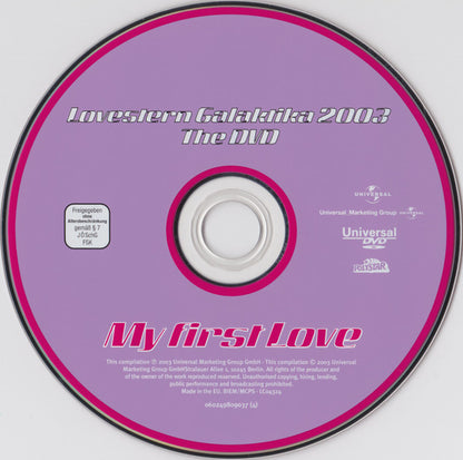 Various : Lovestern Galaktika 2003 - My First Love (CD, Comp, Copy Prot. + DVD, Comp)