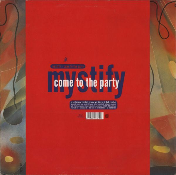 Mystify : Come To The Party (12", Maxi)