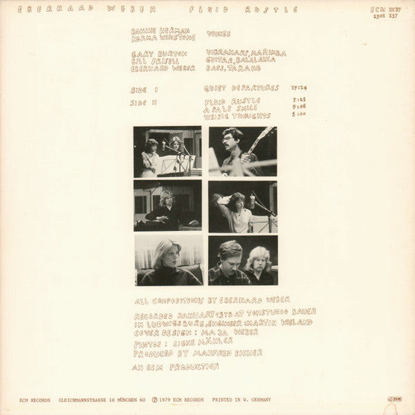 Eberhard Weber : Fluid Rustle (LP, Album)