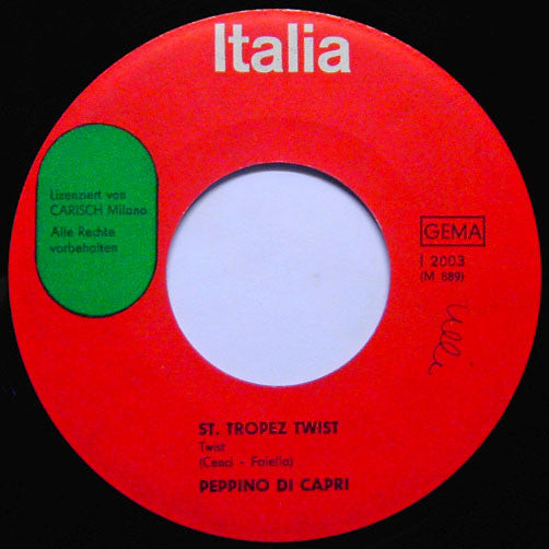 Peppino Di Capri : St. Tropez Twist (7", Single)