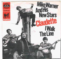 Mike Warner And His New Stars : Claudette / I Walk The Line (7", Single)