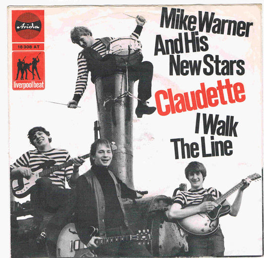 Mike Warner And His New Stars : Claudette / I Walk The Line (7", Single)