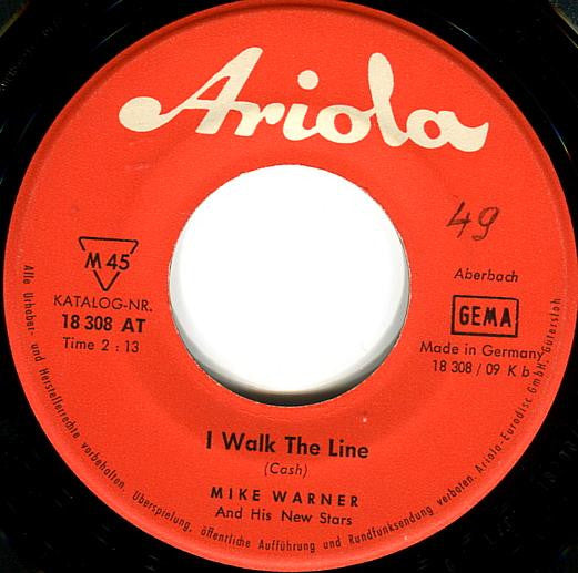 Mike Warner And His New Stars : Claudette / I Walk The Line (7", Single)