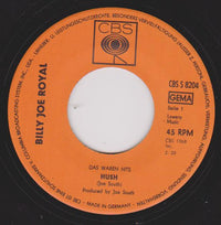 Billy Joe Royal : Hush / Down In The Boondocks (7", Single)