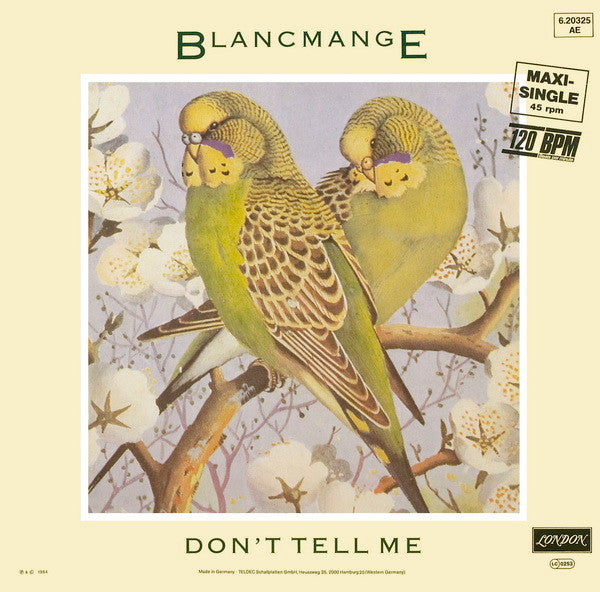 Blancmange : Don't Tell Me (12", Maxi)