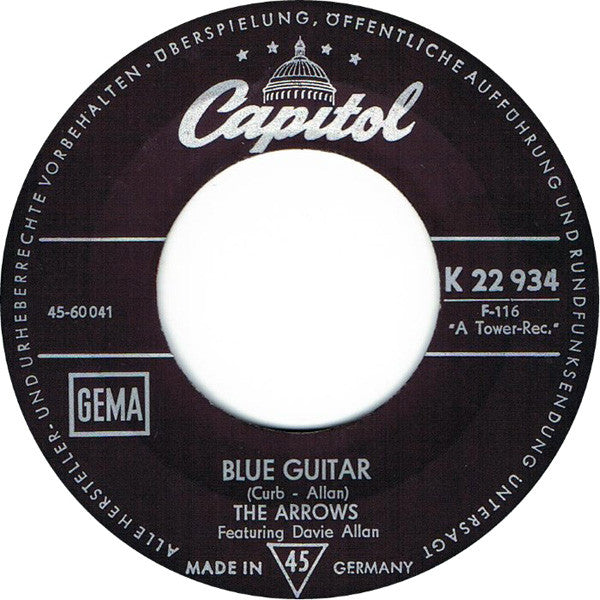 The Arrows* : Apache '65 / Blue Guitar (7")