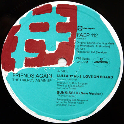 Friends Again : The Friends Again EP (12", EP, Single)