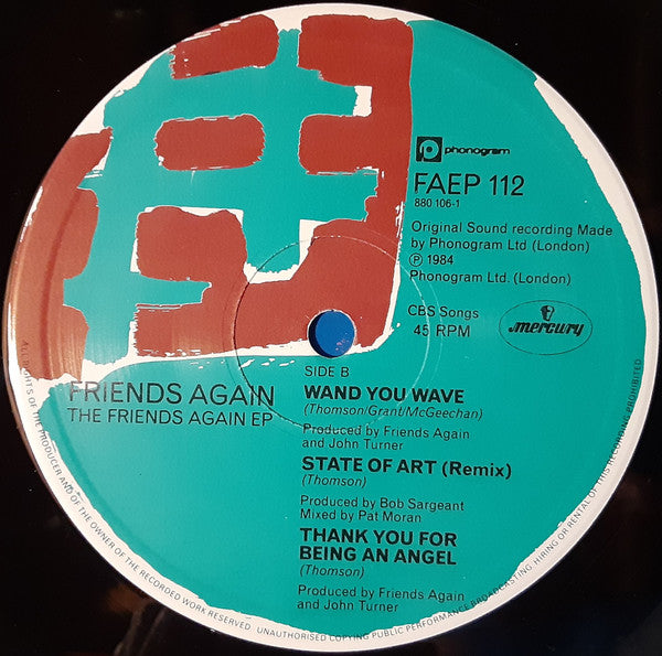 Friends Again : The Friends Again EP (12", EP, Single)
