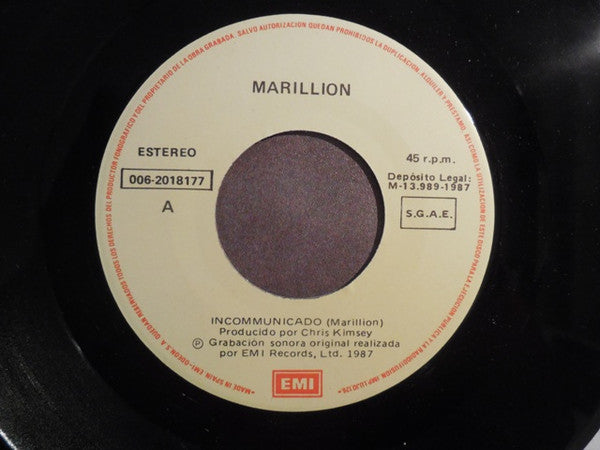 Marillion : Incommunicado (7", Single)