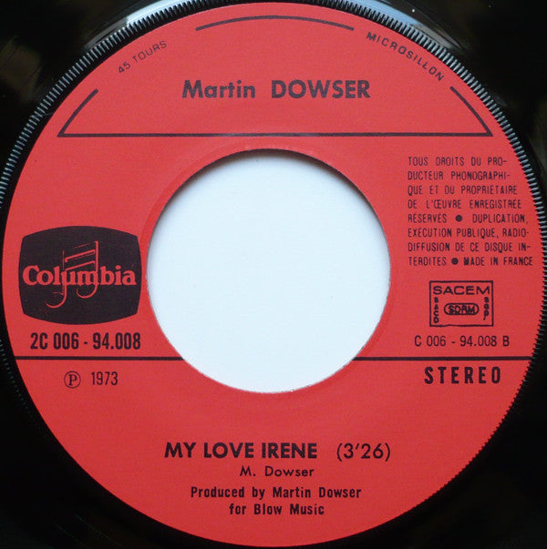Martin Dowser : Concised Confession (7", Single)
