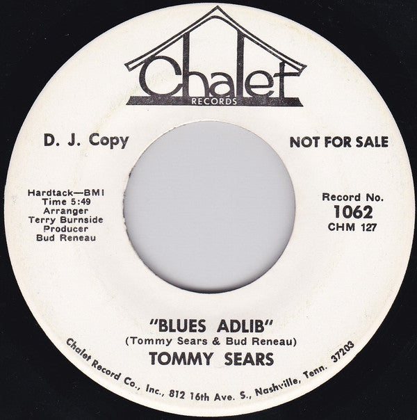 Tommy Sears : A Walk On The Outside / Blues Adlib (7", Single, Promo)