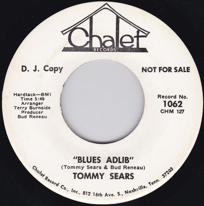 Tommy Sears : A Walk On The Outside / Blues Adlib (7", Single, Promo)