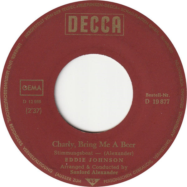 Eddie Johnson (3) : Zumma Zumma Zumbassa (7", Single)