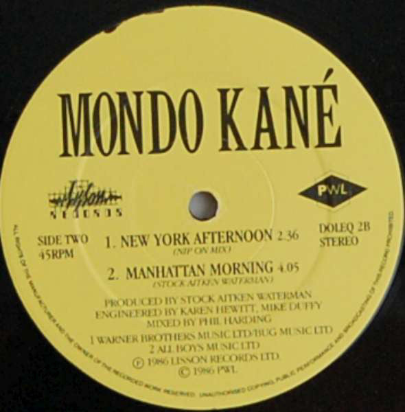 Mondo Kané  Featuring  Dee Lewis  And  Coral Gordon  And Guest Star  Georgie Fame : New York Afternoon (12", Single)