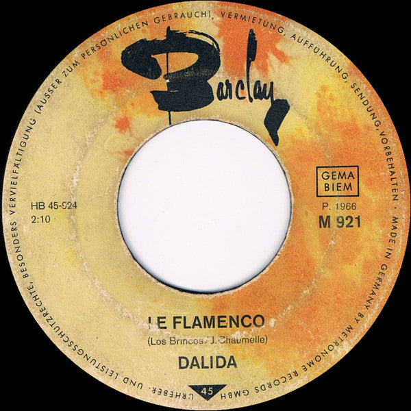 Dalida : Le Flamenco (7", Single)