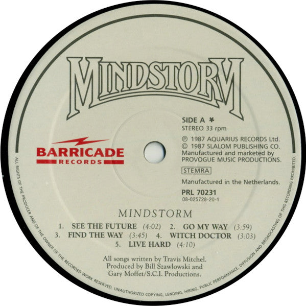 Mindstorm (5) : Mindstorm (LP, Album)