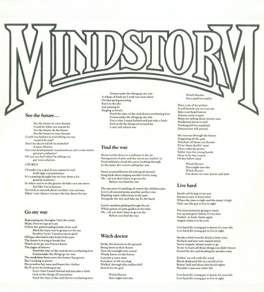 Mindstorm (5) : Mindstorm (LP, Album)