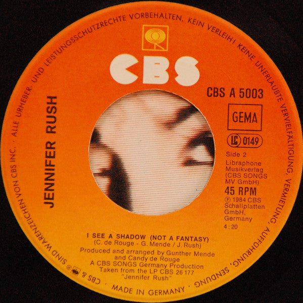Jennifer Rush : The Power Of Love (Orchestral Remix) (7", Single, RP)
