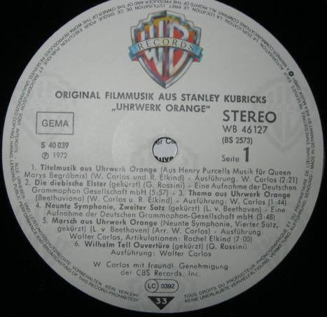 Various : Stanley Kubricks Uhrwerk Orange (LP, Album, RE)