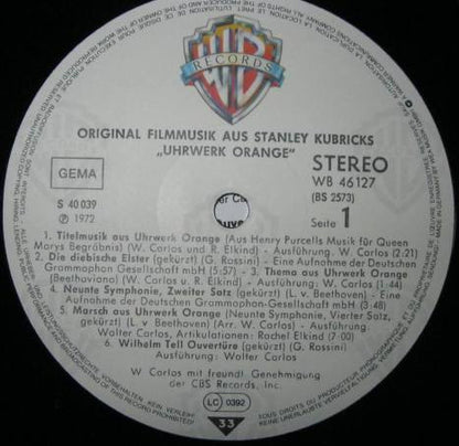 Various : Stanley Kubricks Uhrwerk Orange (LP, Album, RE)