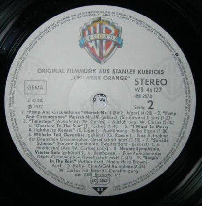 Various : Stanley Kubricks Uhrwerk Orange (LP, Album, RE)