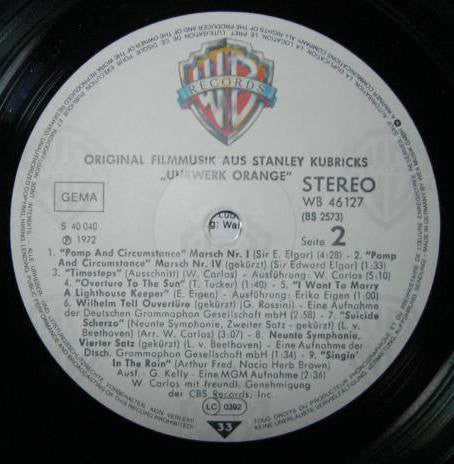 Various : Stanley Kubricks Uhrwerk Orange (LP, Album, RE)