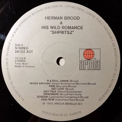 Herman Brood & His Wild Romance : Shpritsz (LP, Album)