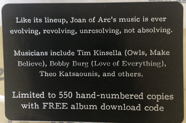 Joan Of Arc and Every House Has A Door : Testimonium Songs (LP, Album, Ltd, Num, 180)