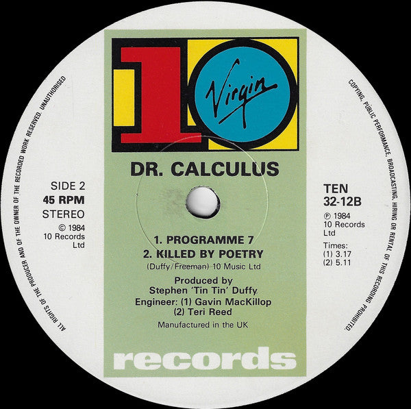 Dr. Calculus : Programme 7 (12")