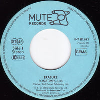Erasure : Sometimes (7", Single)