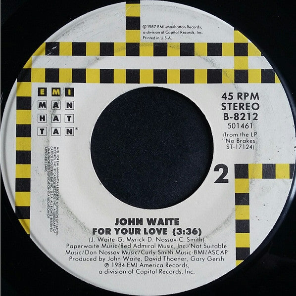John Waite : Missing You (7", Single, RE)