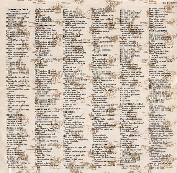 John Fogerty : Centerfield (LP, Album)