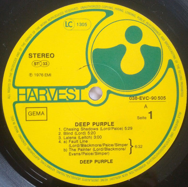 Deep Purple : Deep Purple (LP, Album, RE)