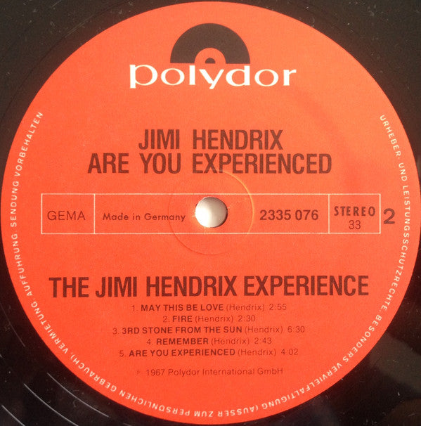 The Jimi Hendrix Experience : Are You Experienced / Axis: Bold As Love (LP, Album, RE + LP, Album, RE, RP + Comp)