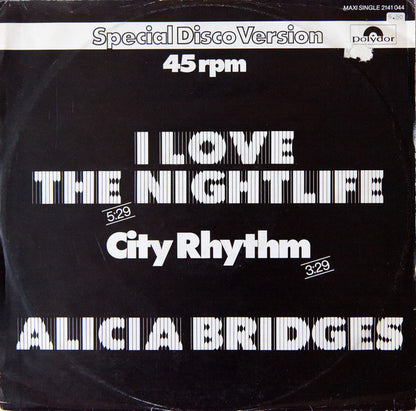 Alicia Bridges : I Love The Nightlife (12", Maxi)