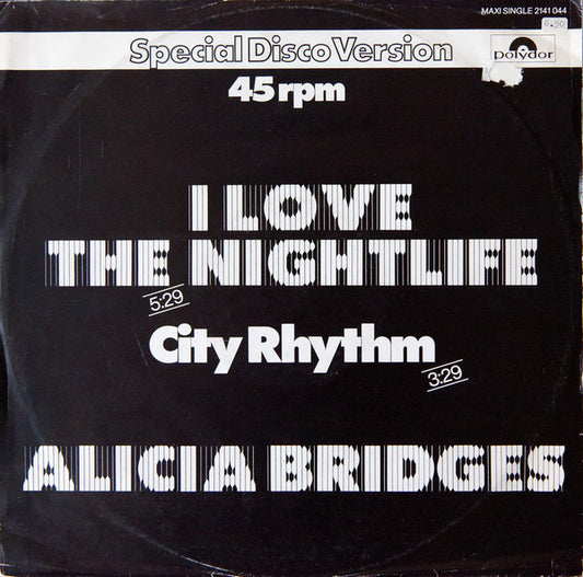 Alicia Bridges : I Love The Nightlife (12", Maxi)
