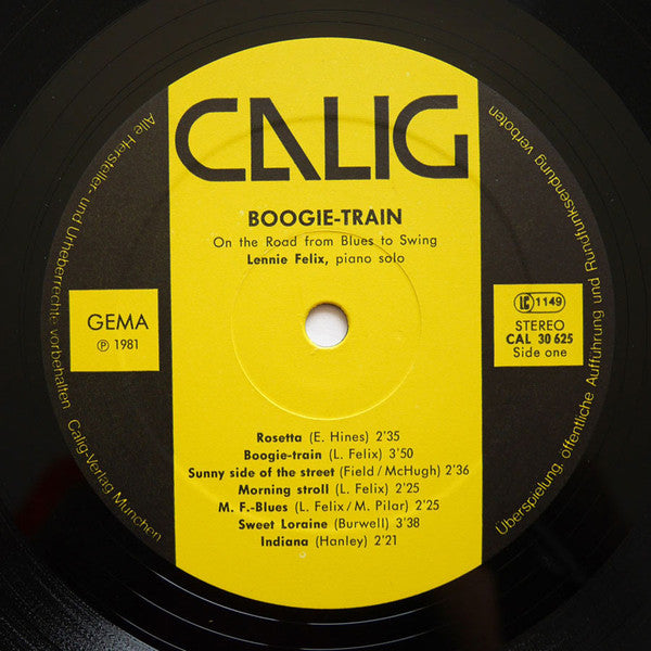 Lennie Felix : Boogie-Train (On The Road From Blues To Swing) (LP, Album)
