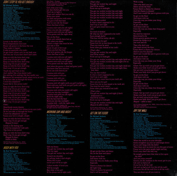Michael Jackson : Off The Wall (LP, Album, Gat)
