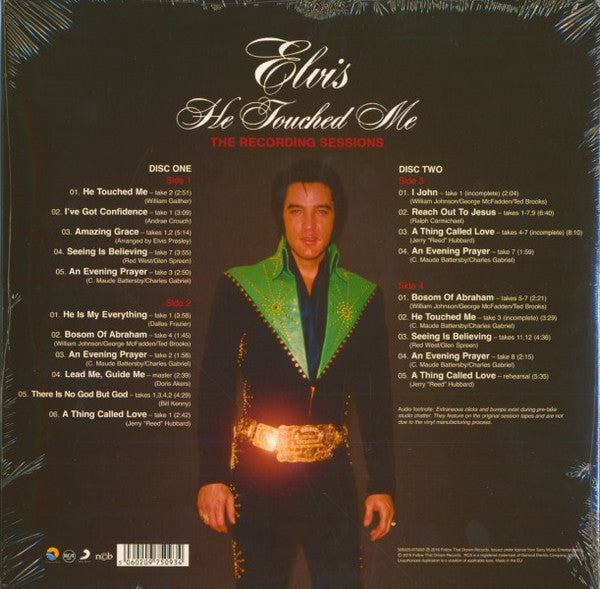 Elvis Presley : He Touched Me - The Recording Sessions (2xLP, Album, Ltd, RE, S/Edition)