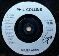 Phil Collins : In The Air Tonight ('88 Remix) (7", Single, Sil)