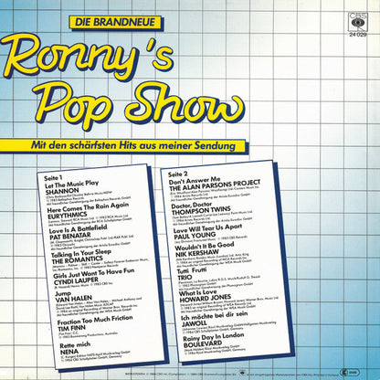 Various : Die Brandneue Ronny's Pop Show (Mit Den Schärfsten Hits Aus Meiner Sendung) (LP, Comp)