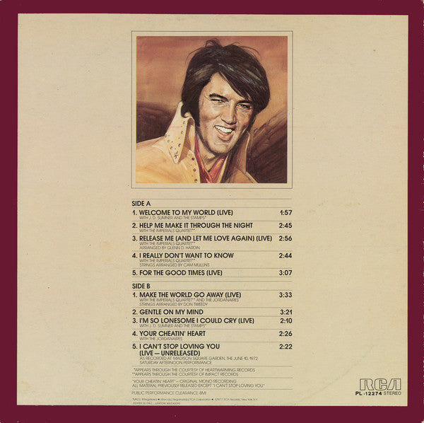 Elvis Presley : Welcome To My World (LP)