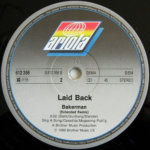 Laid Back : Bakerman (12", Maxi)