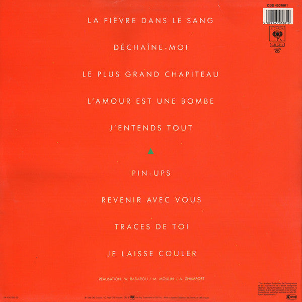 Alain Chamfort : Tendres Fièvres (LP, Album)
