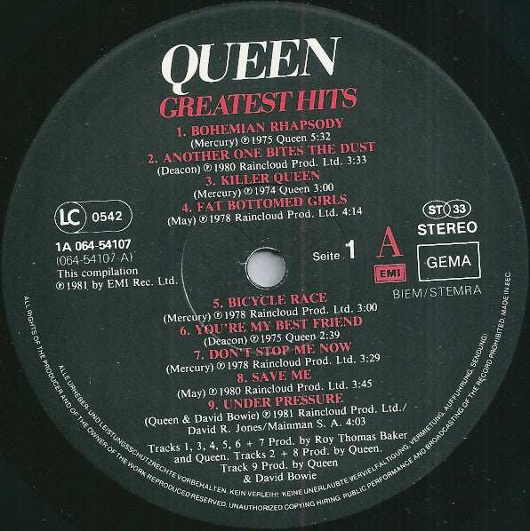 Queen : Grootste Hits (LP, Comp, RE)
